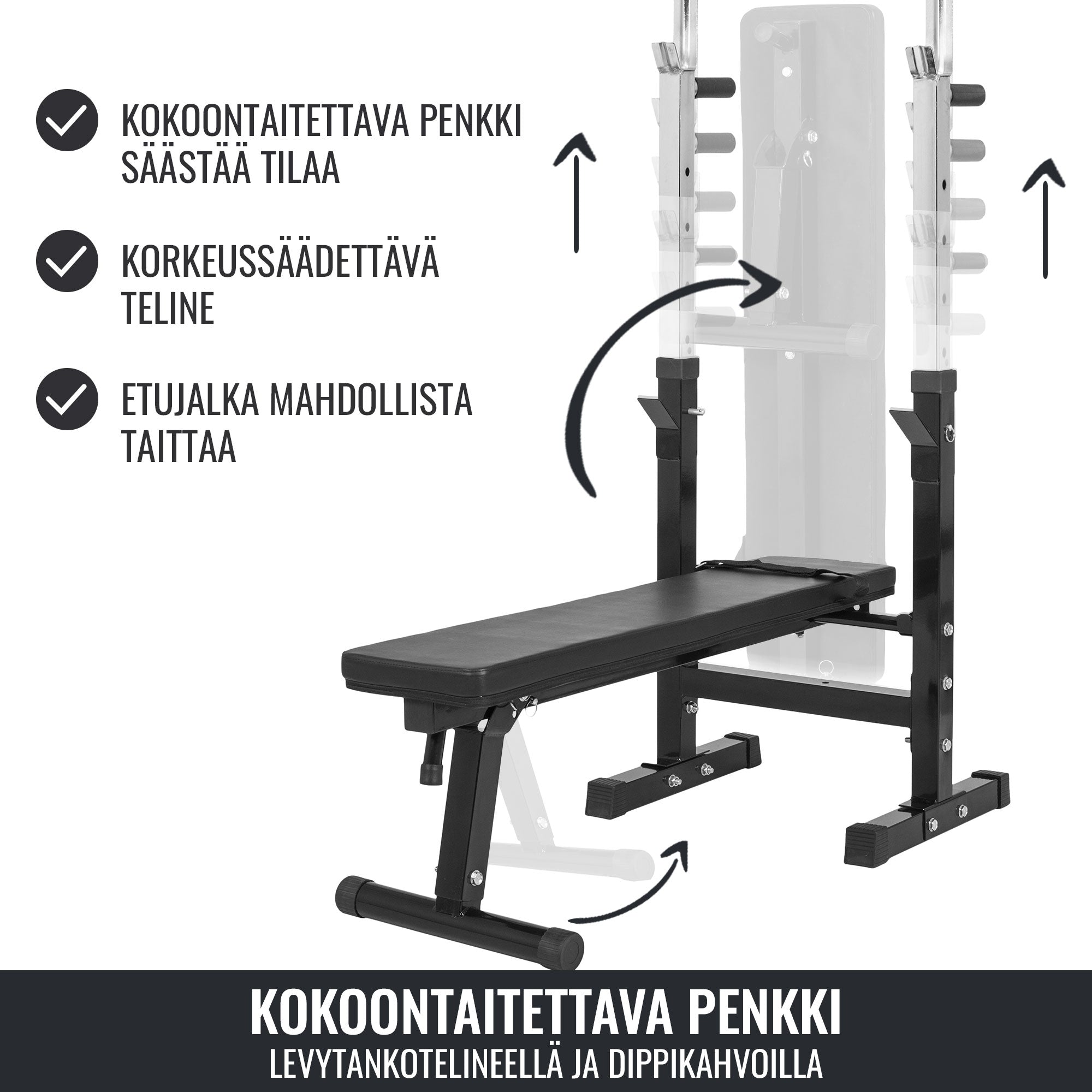 Regulējams spiešanas sols ar dipu rokturiem, melns