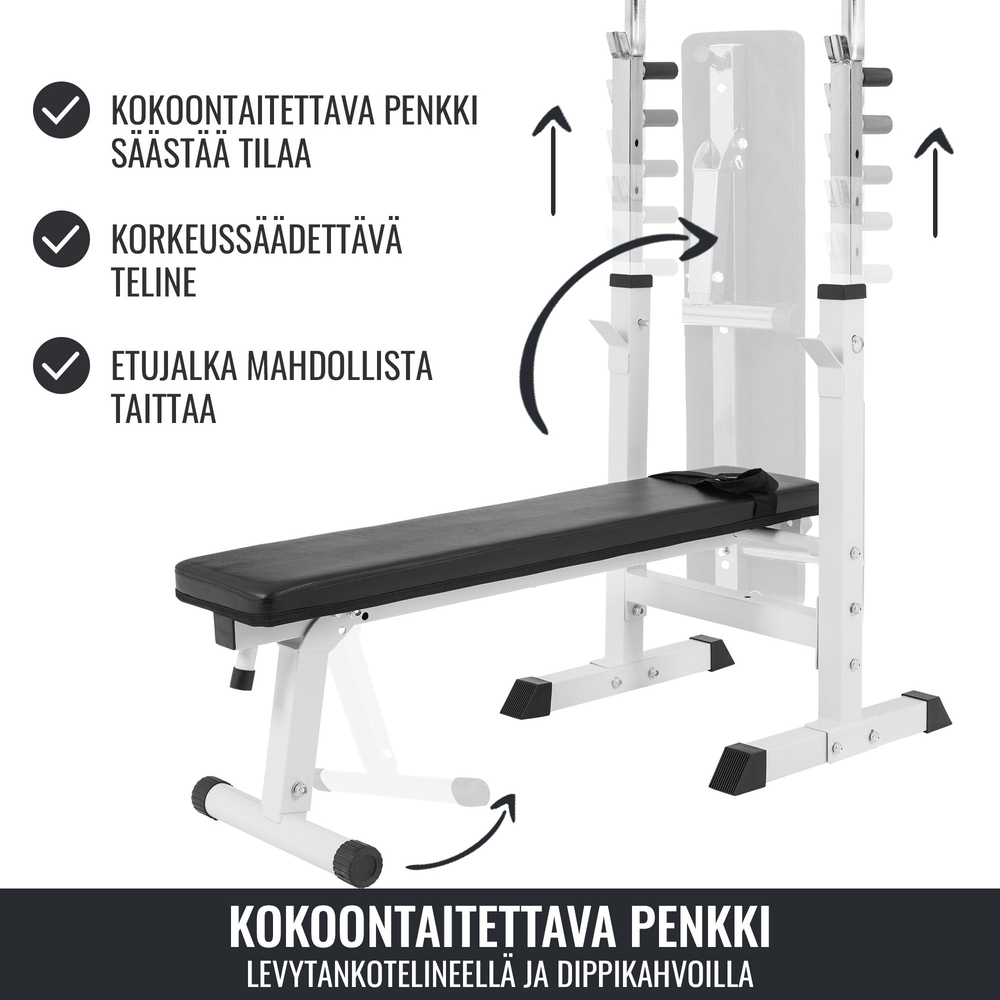 Regulējams spiešanas sols ar dipu rokturiem, balts