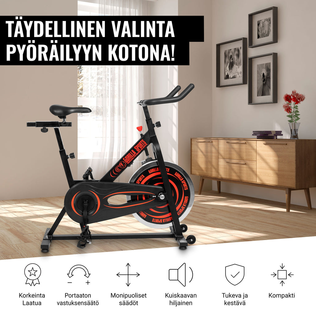 Regulējams spinning velotrenažieris ar 13 kg spararatu