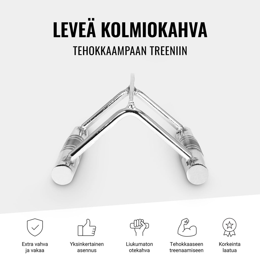 Plats V-rokturis trenažierim 18,5 cm