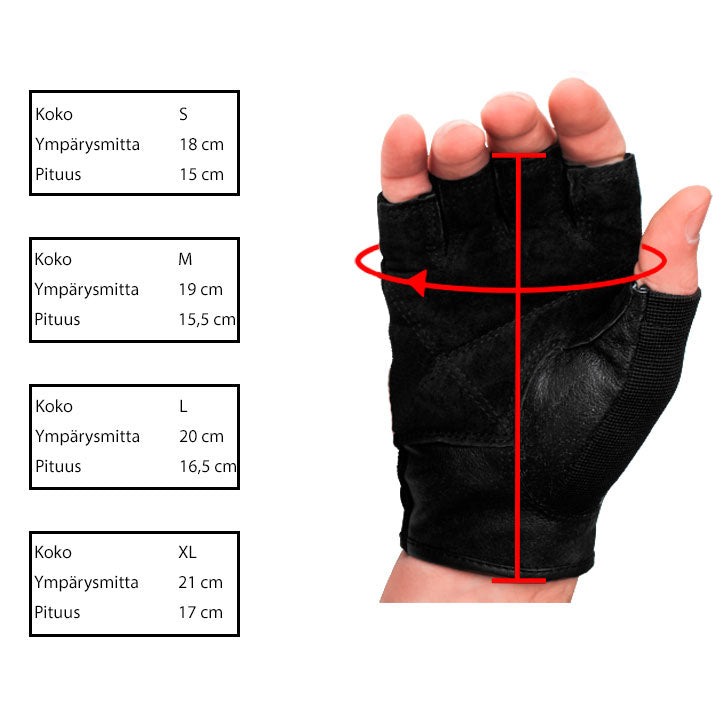 Treniņu cimdi S–XL, audums/āda, rozā