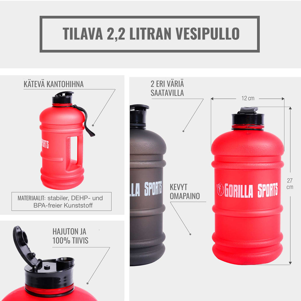 Water Jug ūdens pudele 2,2 l