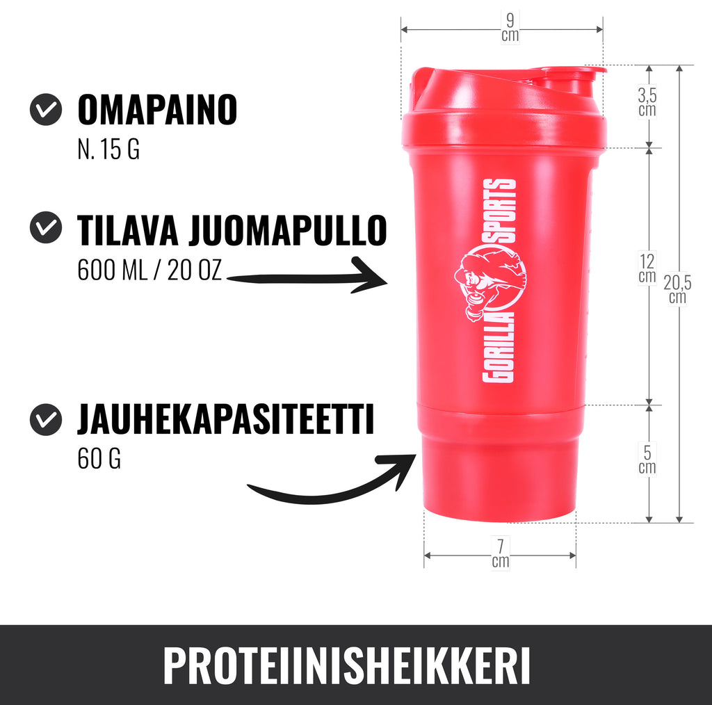 Šeikeris ar pulvera nodalījumu 500 ml