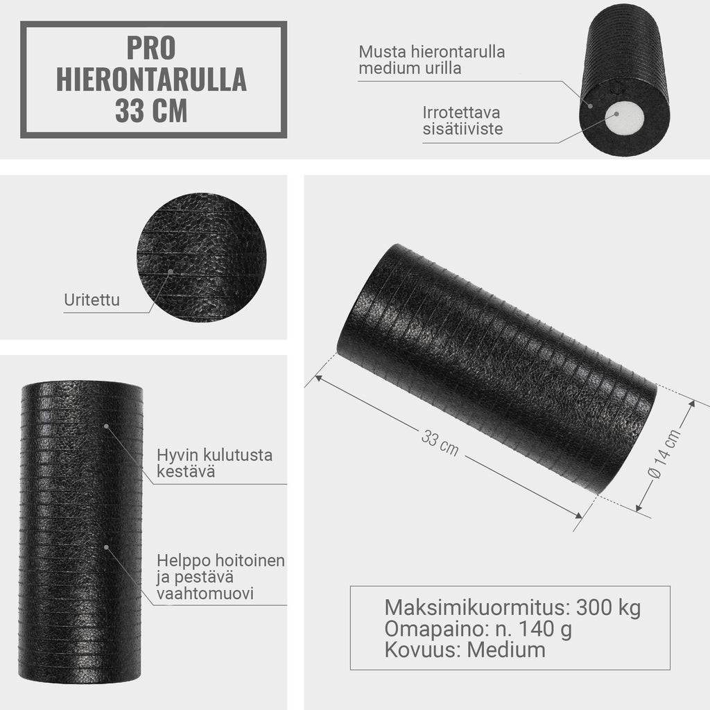 Pilates rullis PRO 33 x 14 cm