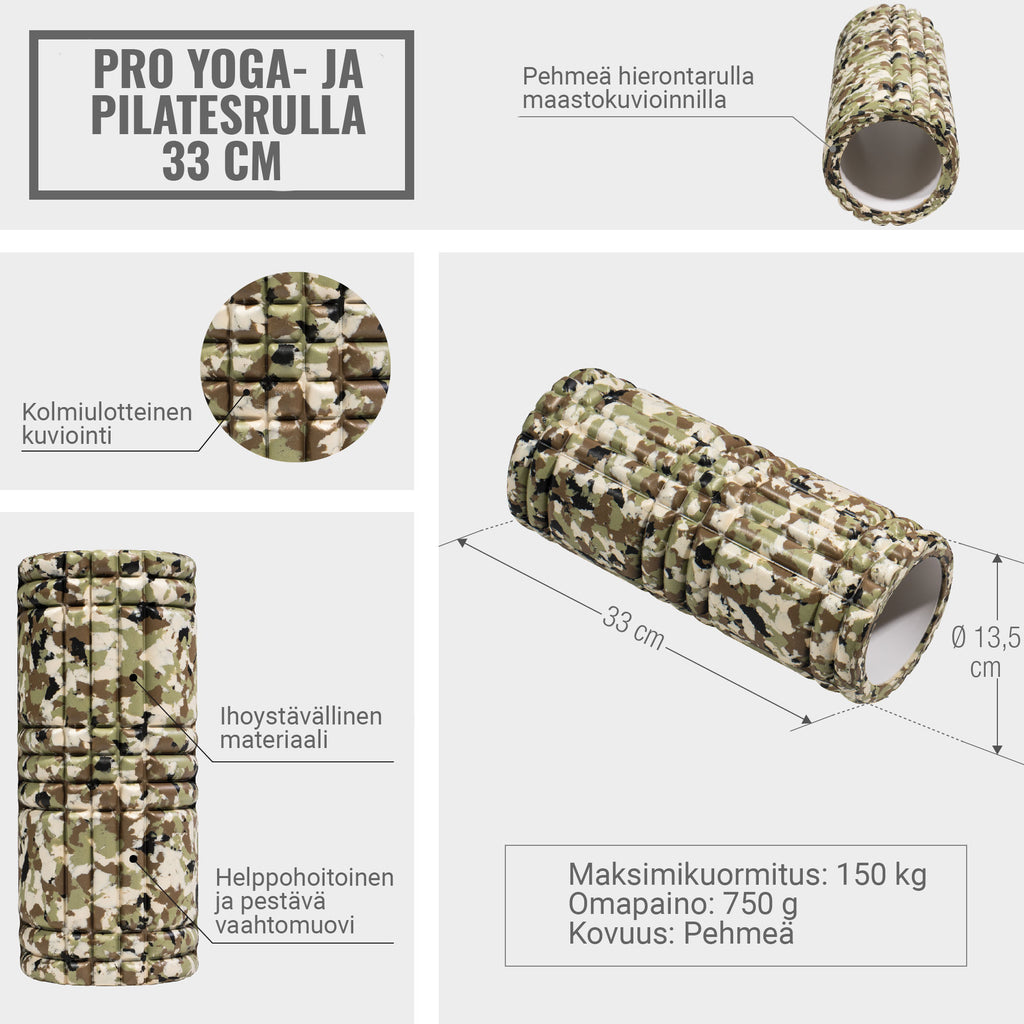 Foam Roller masāžas rullis 33 x 13 cm