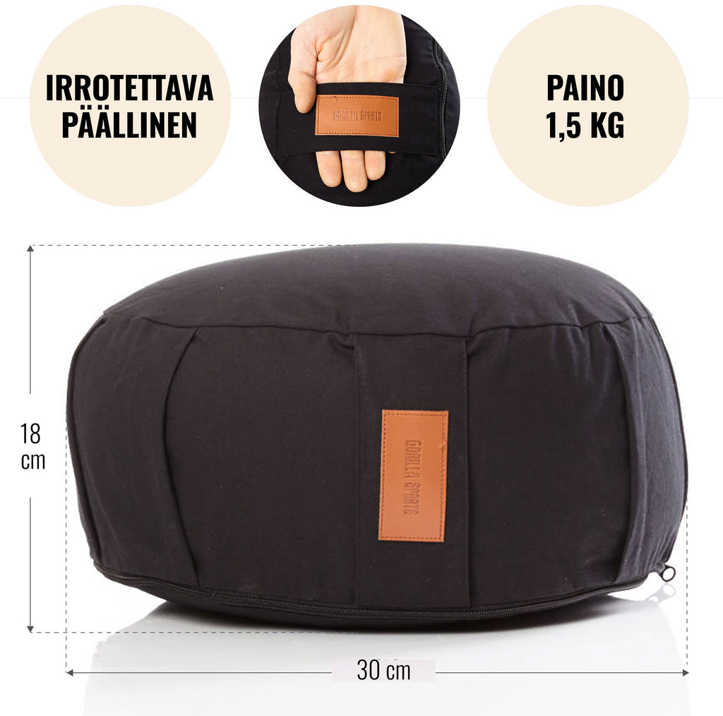 Jogas komplekts ar jogas spilvenu un jogas siksnu