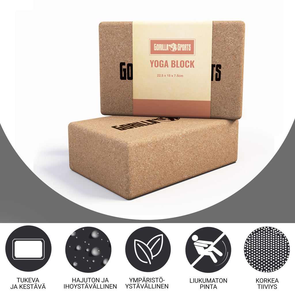 Jogas bloks jogai un stiepšanās vingrinājumiem 22,5 x 15 x 7,5 cm