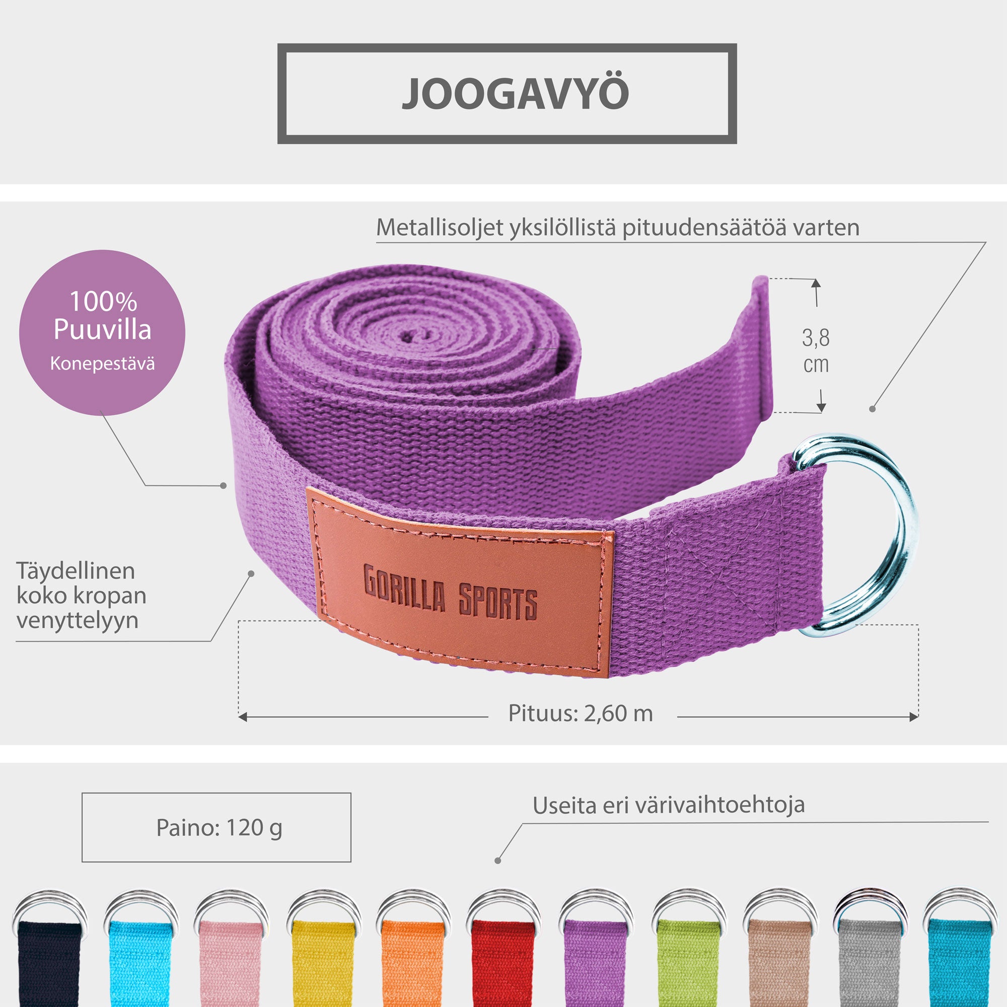 Jogas komplekts ar jogas spilvenu un jogas siksnu