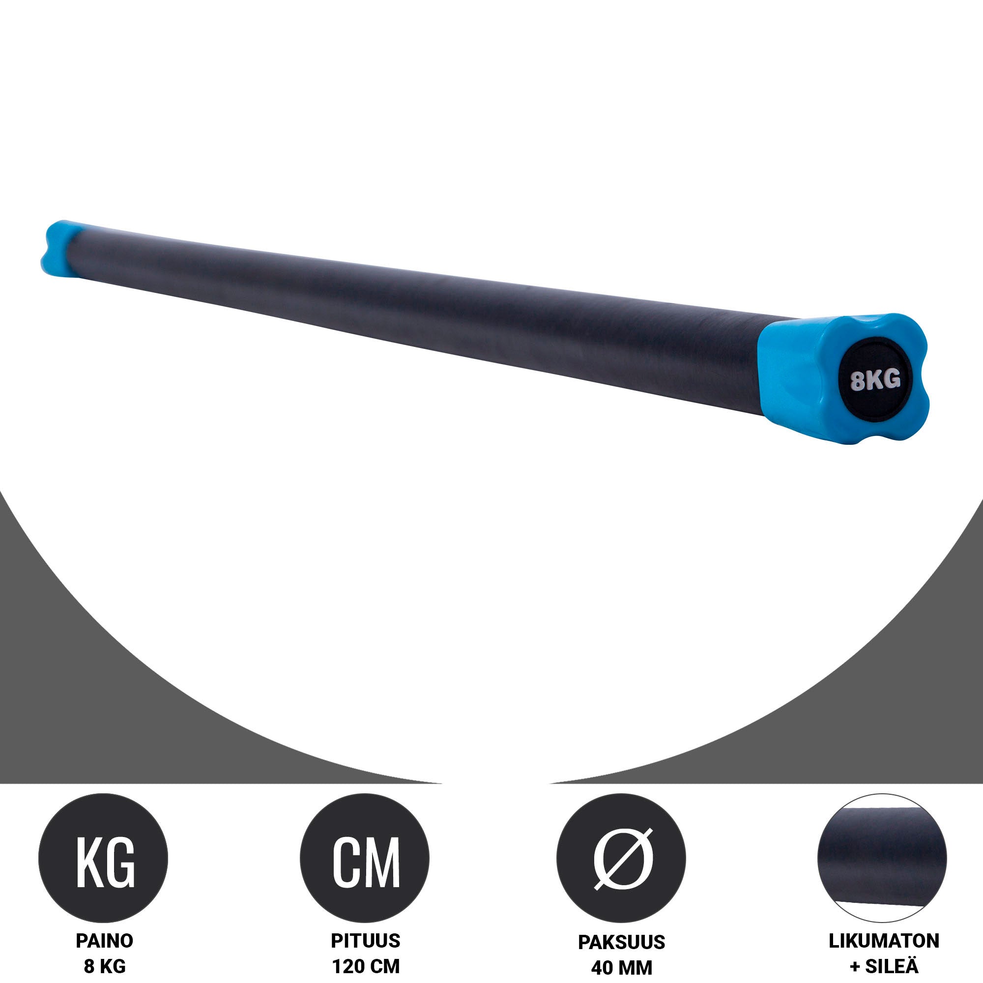 Aerobika Bar 1–10 kg – fiksēta svara grupu treniņu stienis