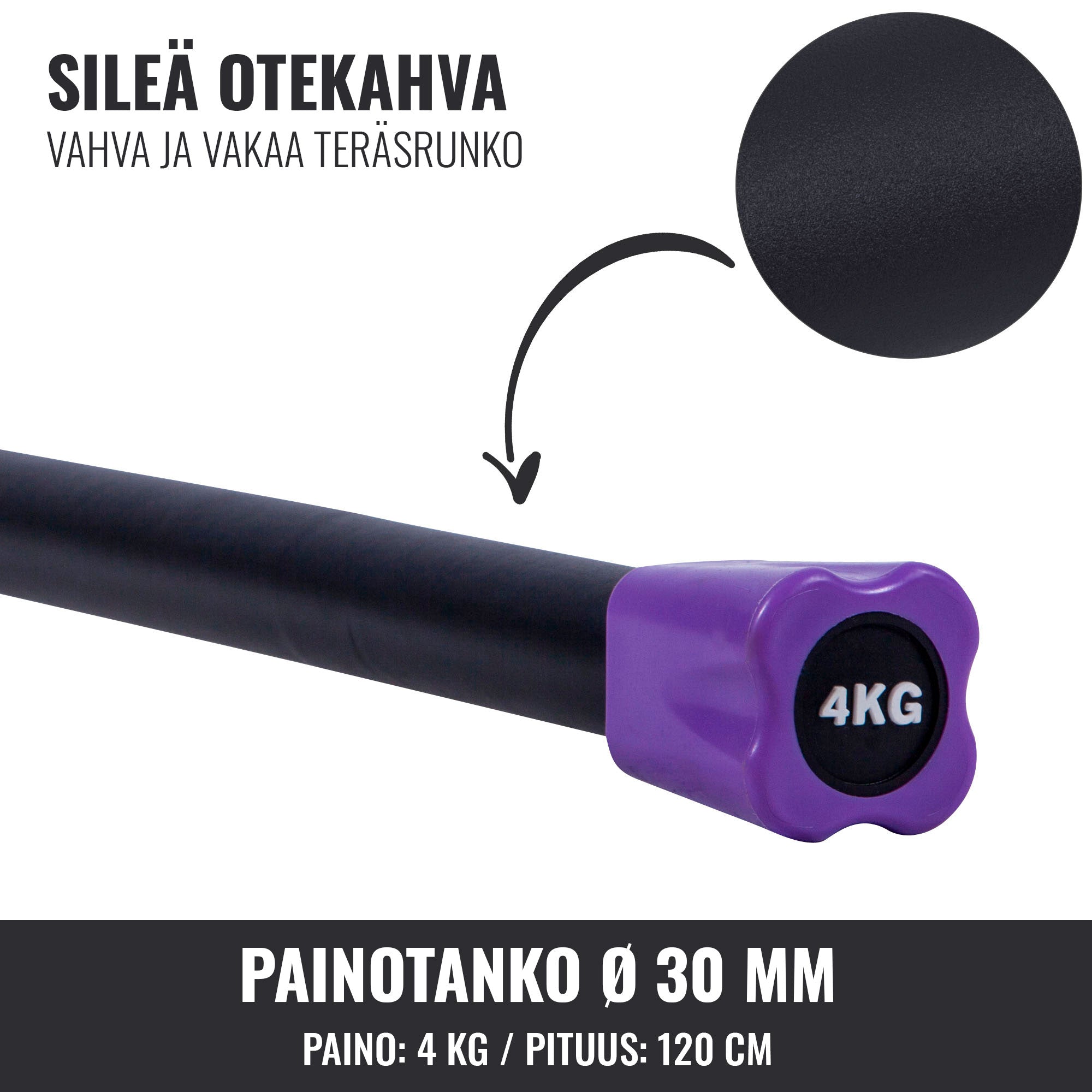 Aerobika Bar 1–10 kg – fiksēta svara grupu treniņu stienis