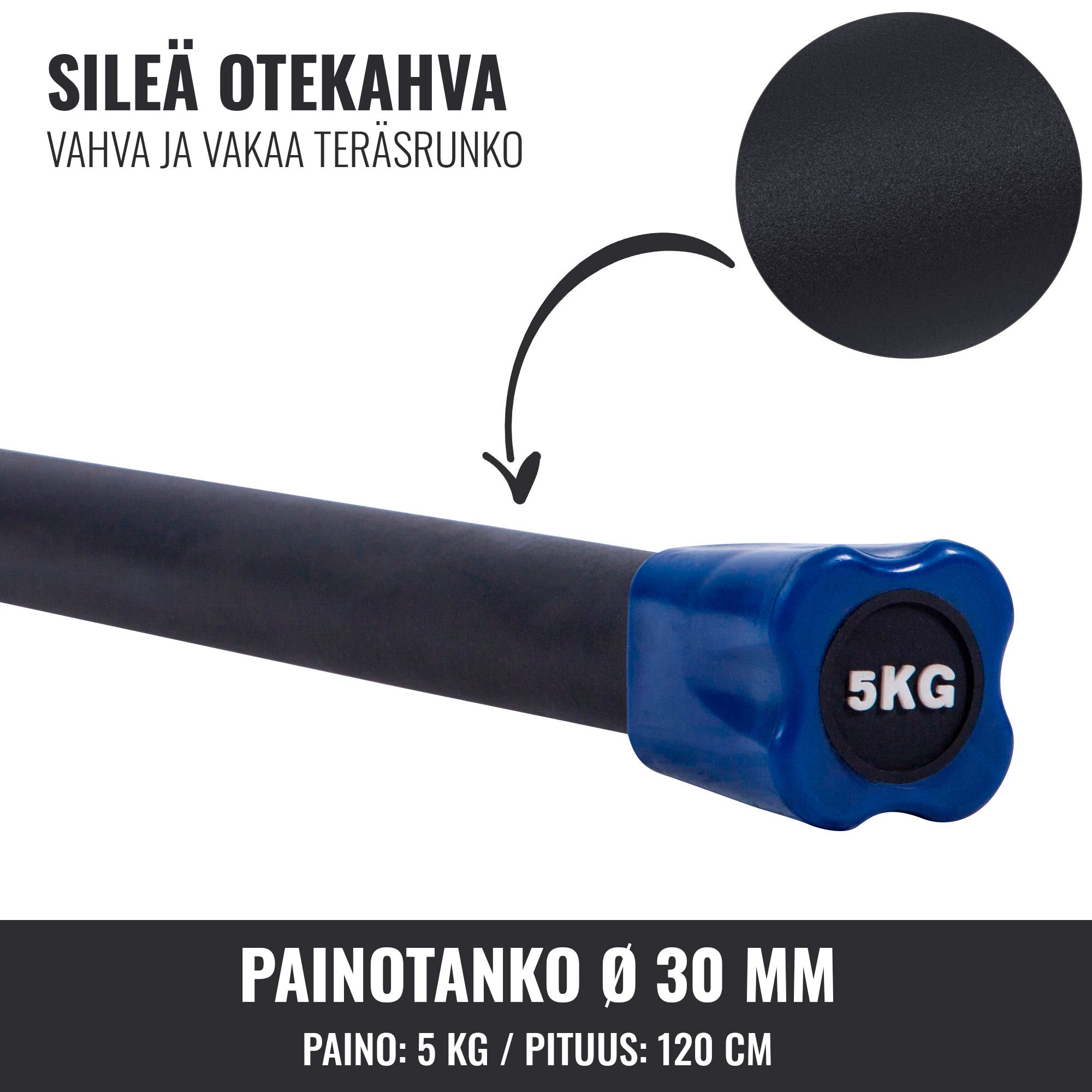 Aerobika Bar 1–10 kg – fiksēta svara grupu treniņu stienis