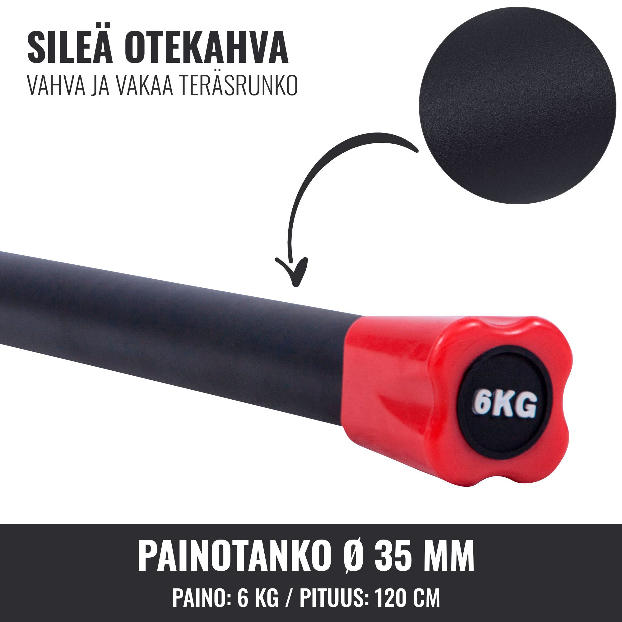 Aerobika Bar 1–10 kg – fiksēta svara grupu treniņu stienis