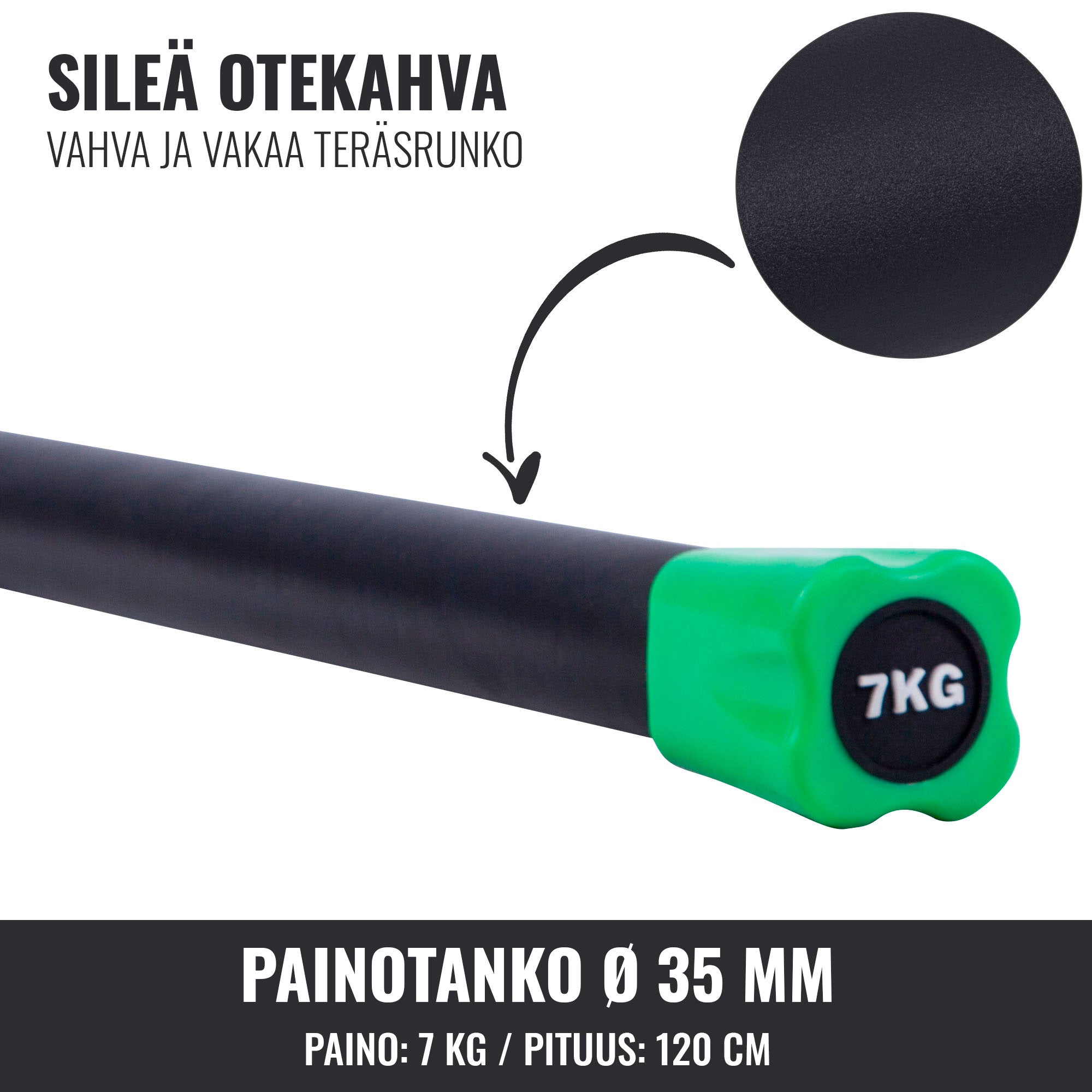 Aerobika Bar 1–10 kg – fiksēta svara grupu treniņu stienis