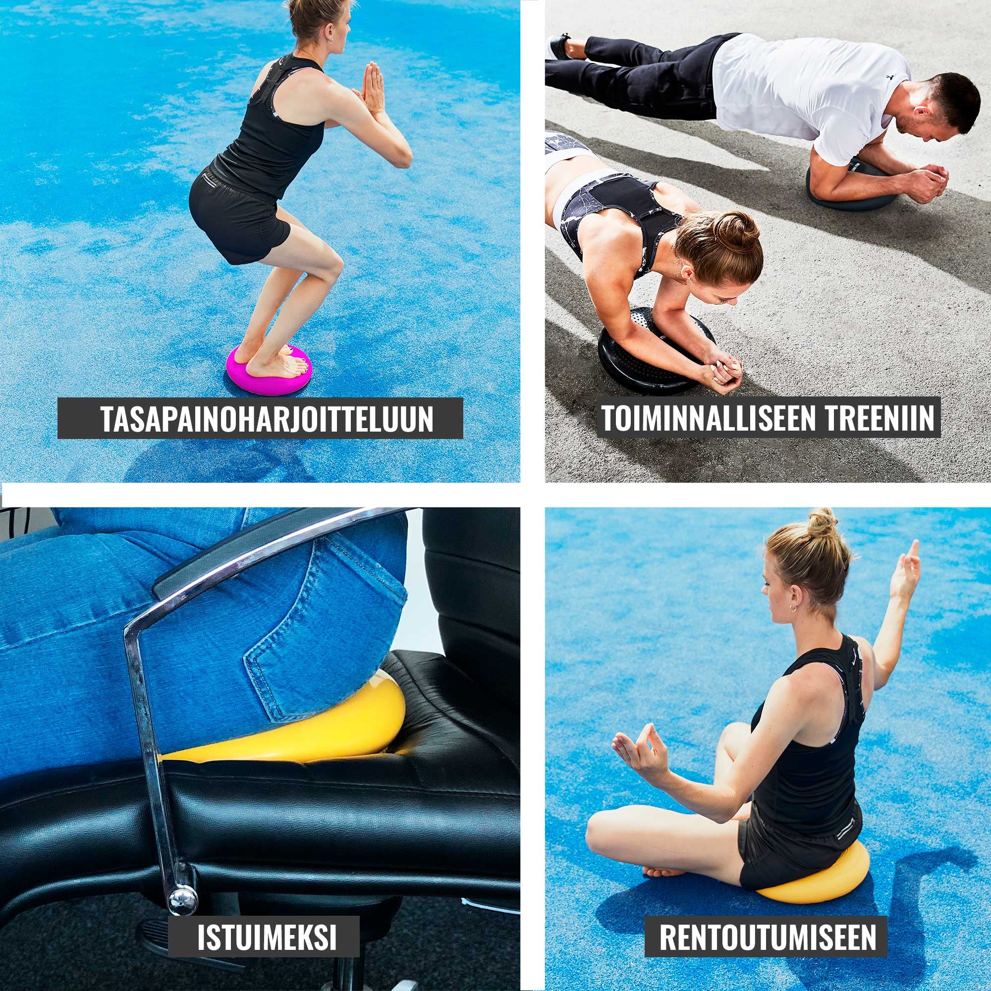 Balansa spilvens Balance Pad ar izciļņiem 33 cm