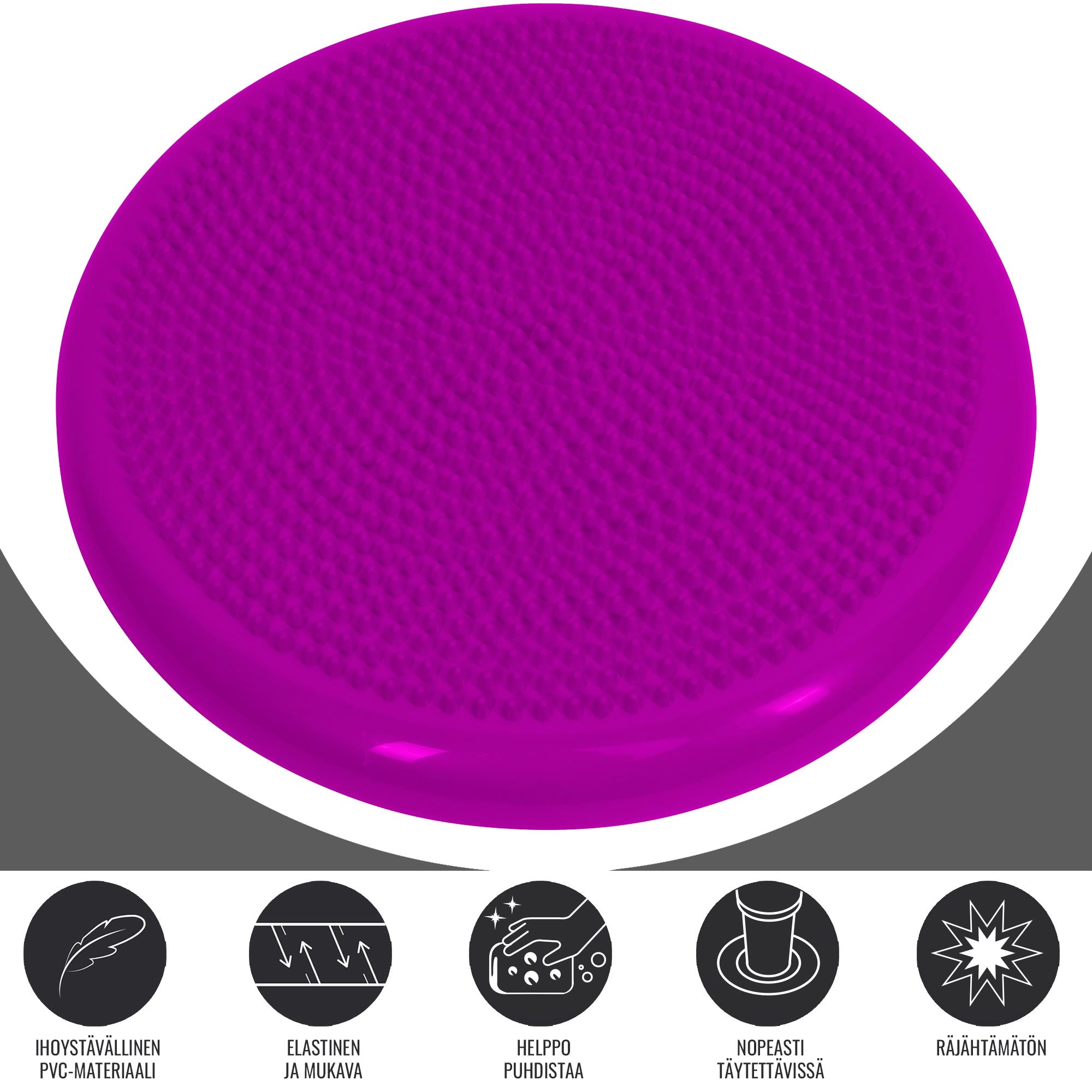 Balance Pad līdzsvara spilvens ar masāžas izciļņiem 33 cm