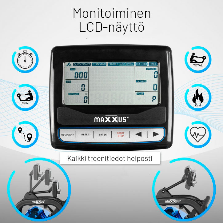 River AXR PRO airēšanas trenažieris ar ūdens pretestību