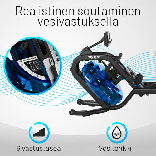River AXR PRO airēšanas trenažieris ar ūdens pretestību