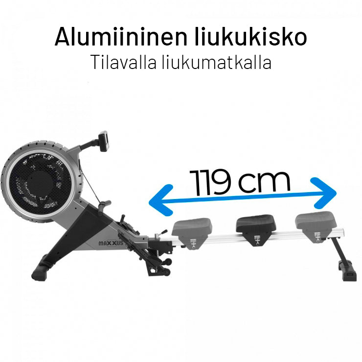 7.4 saliekams airēšanas trenažieris