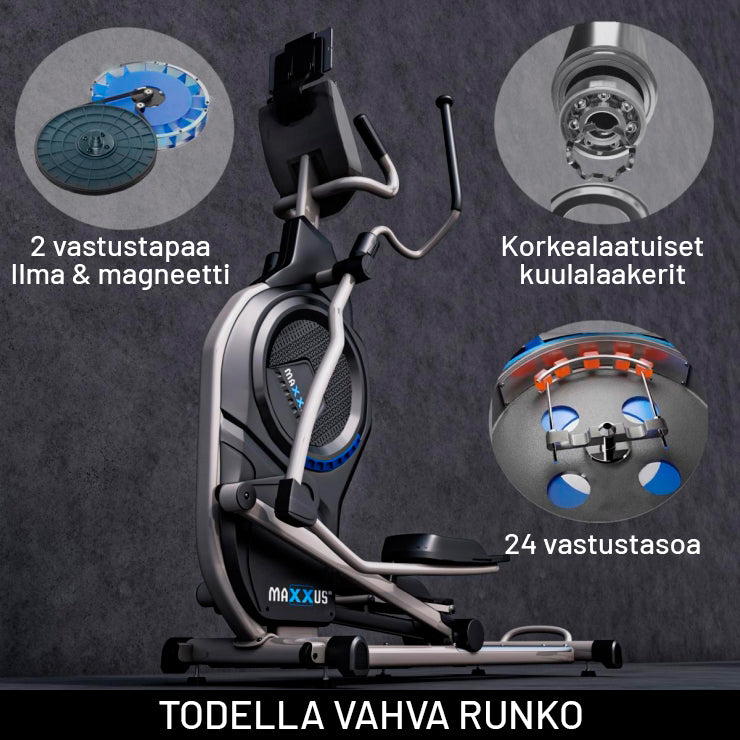 Eliptiskais trenažieris CX 9.1 ar gaisa un magnētisko pretestību