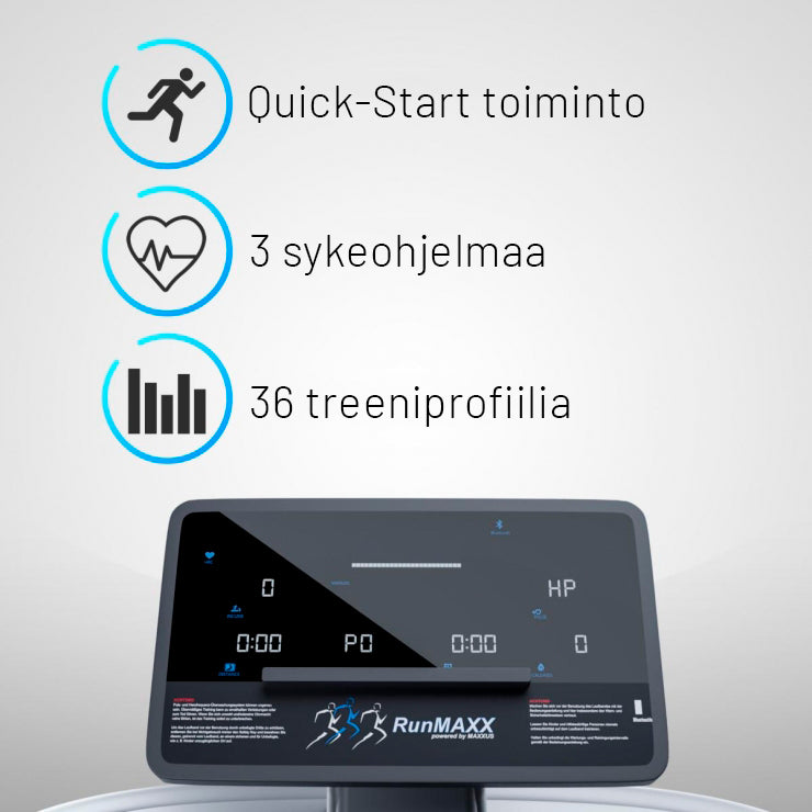 RunMaxx 90 Pro skrejceliņš 22 km/h, max. 150 kg