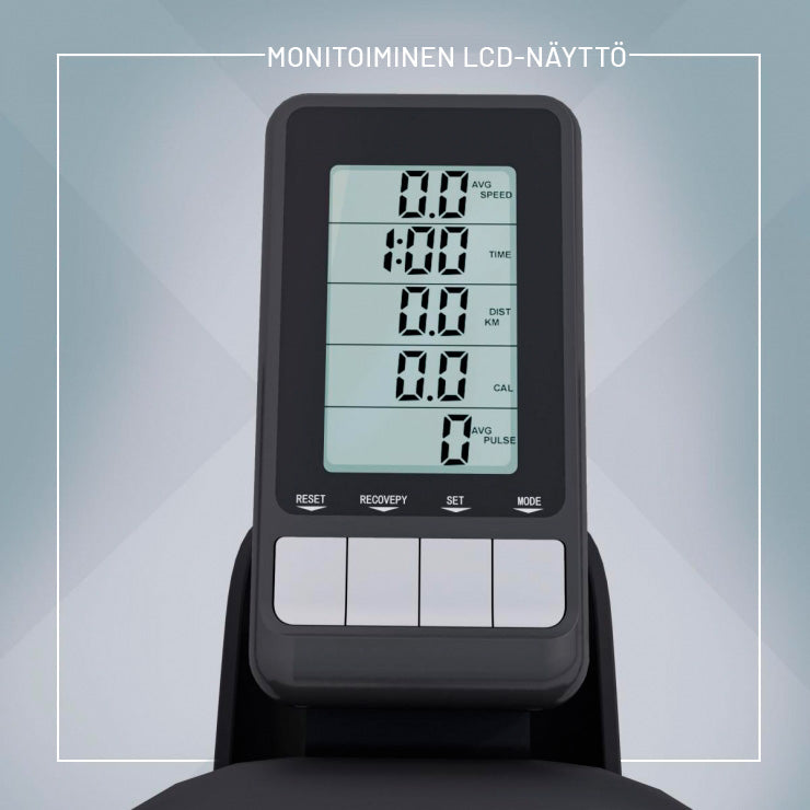 Velotrenažieris S1 ar LCD displeju un 18 kg spararatu
