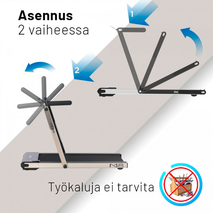 M8 saliekams skrejceliņš, sudraba