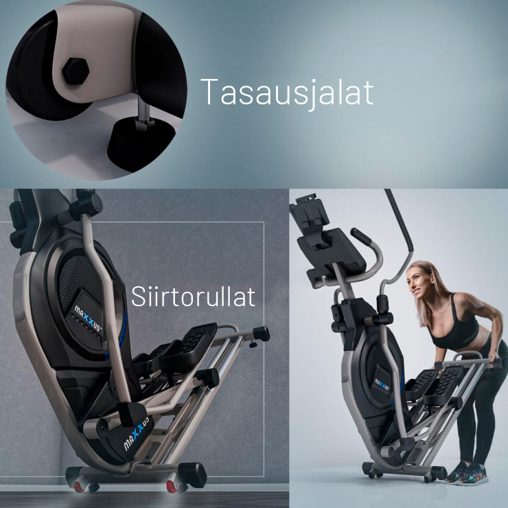 CX 9.1 eliptiskais trenažieris ar gaisa un magnētisko pretestību
