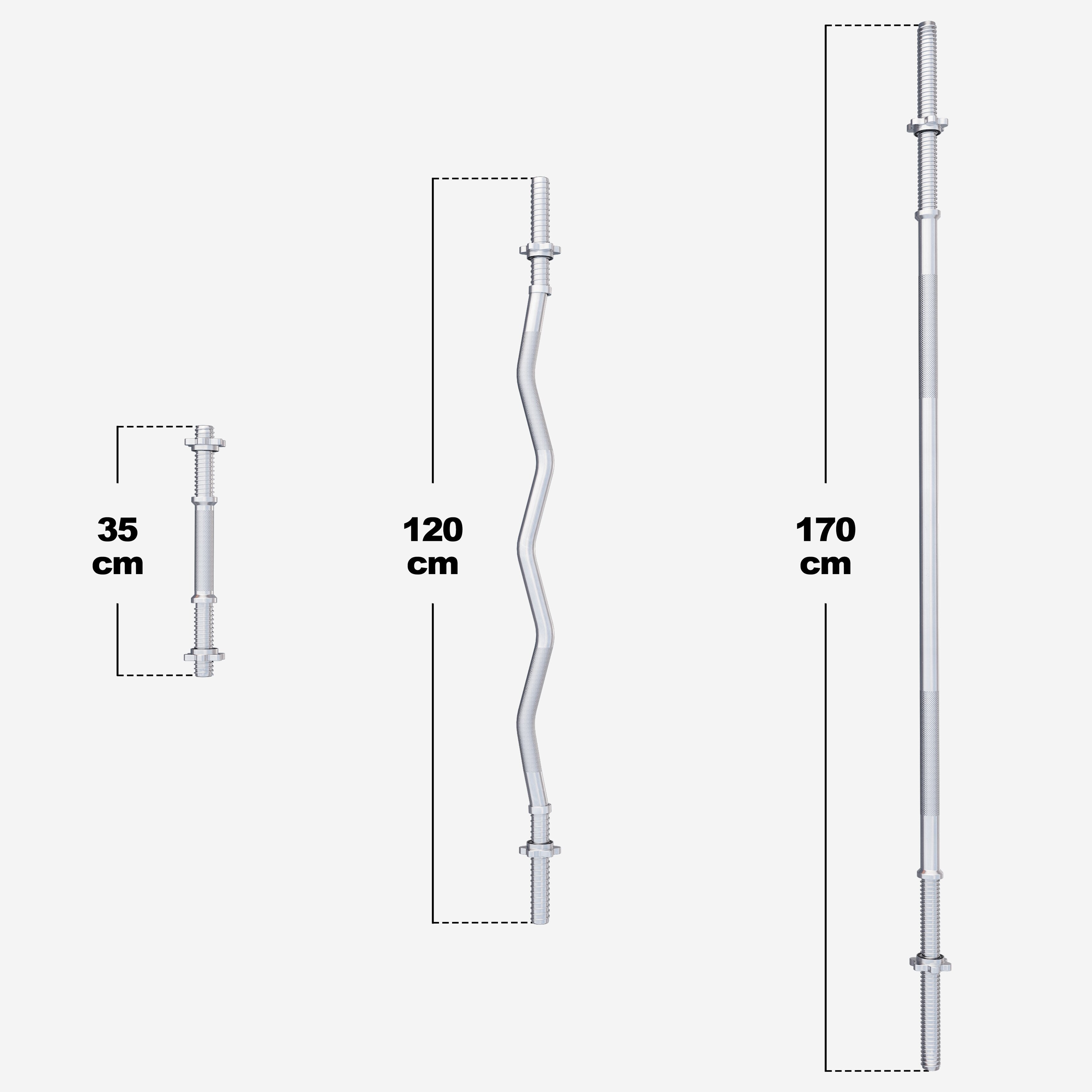 Vinila Tri Grip stieņa komplekts 100 kg