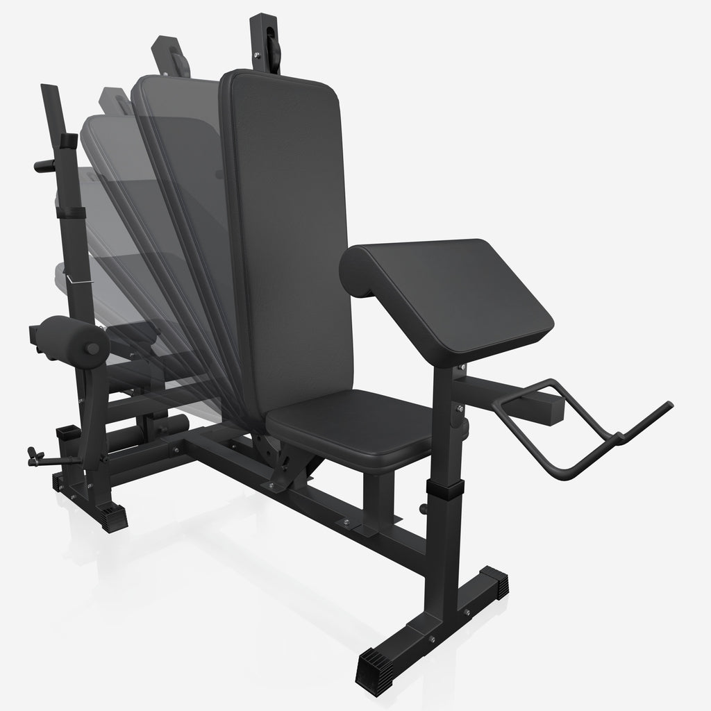 Regulējams svarcelšanas sols + 100 kg stieņa komplekts, Black Edition