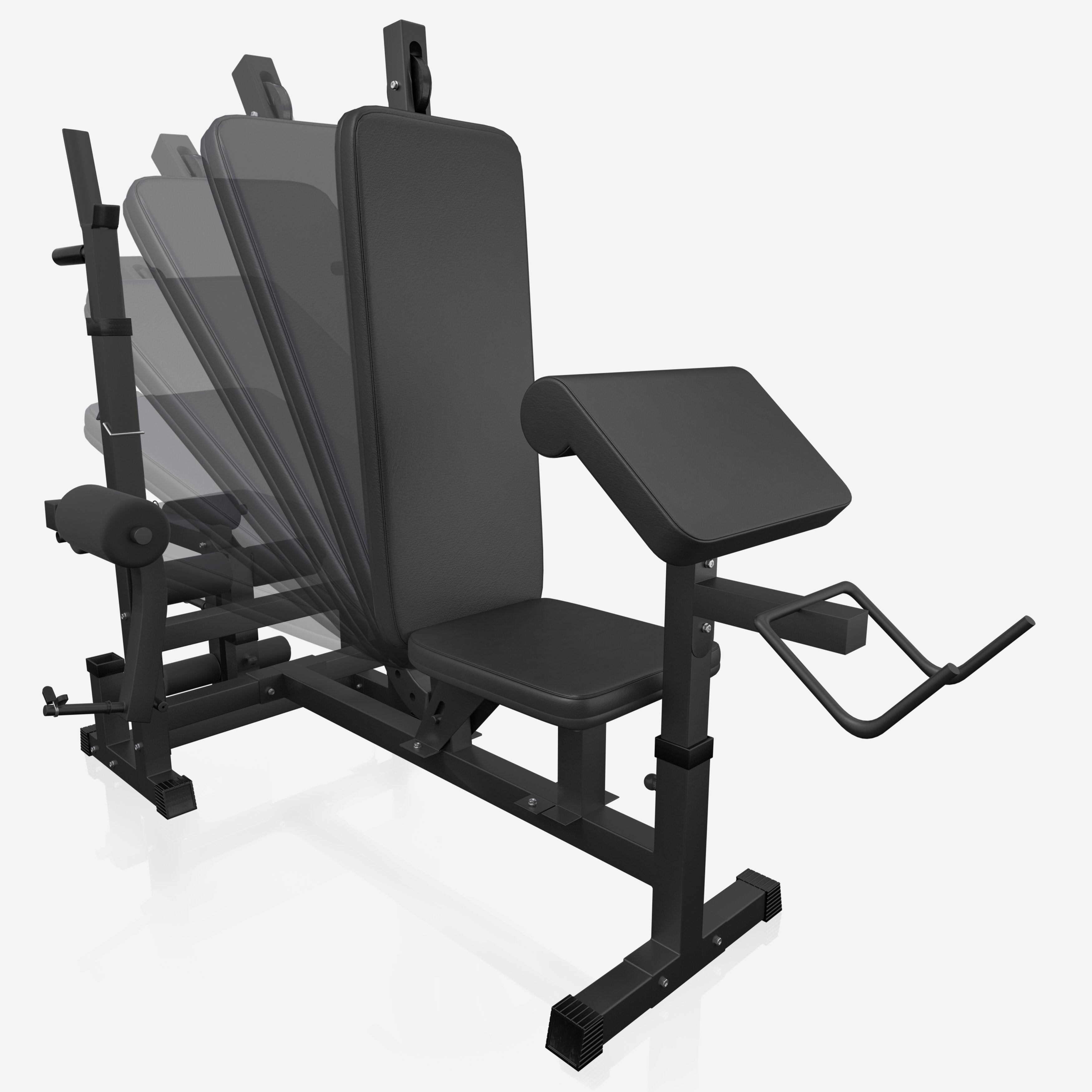 Regulējams svarcelšanas sols + 100 kg stieņa komplekts, Black Edition
