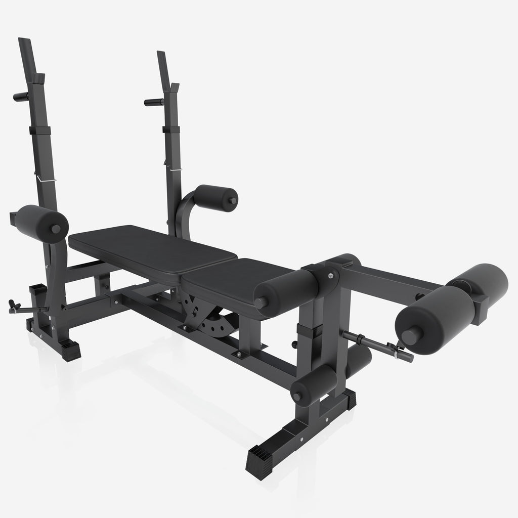 Regulējams svarcelšanas sols + 100 kg stieņa komplekts, Black Edition