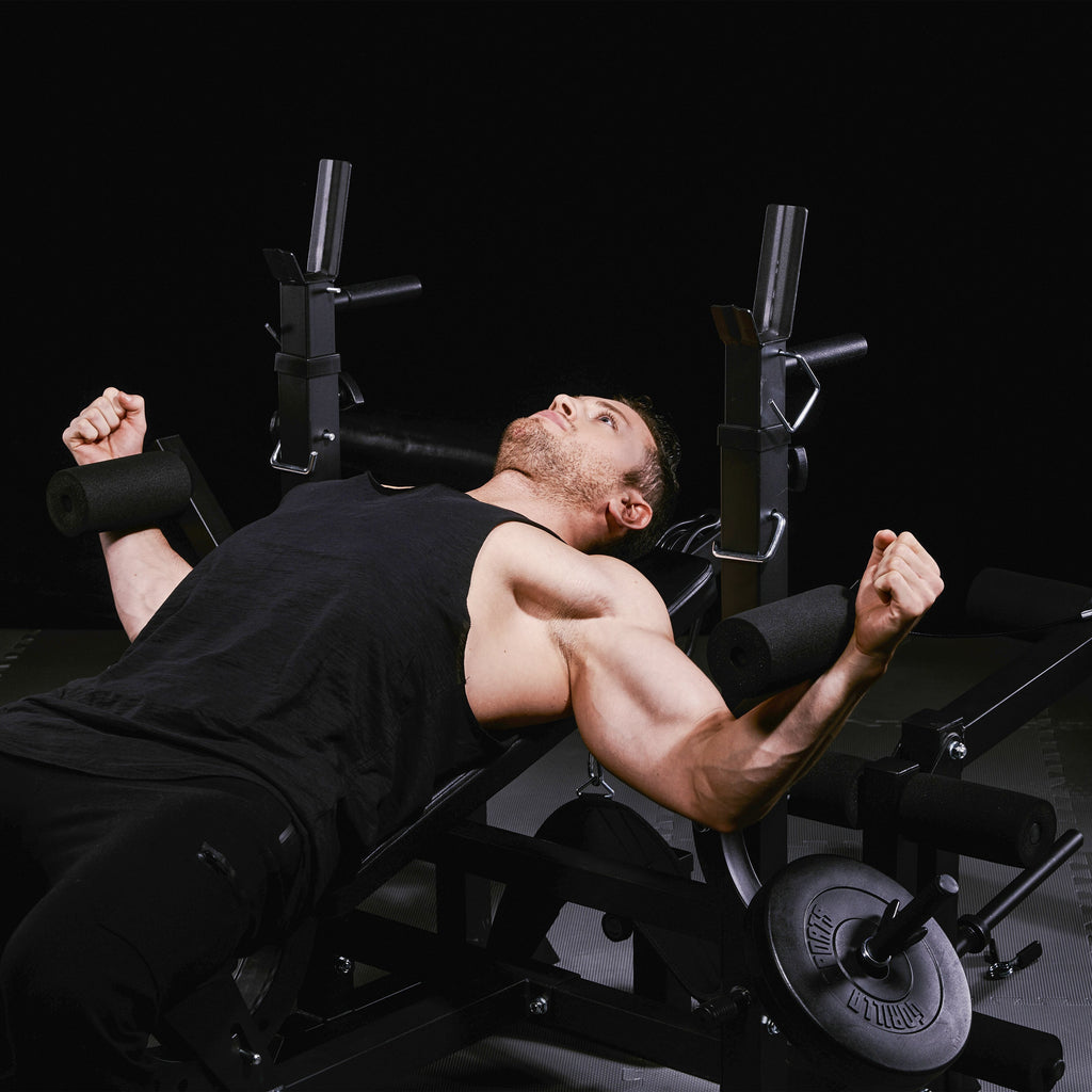 Regulējams svarcelšanas sols + 100 kg stieņa komplekts, Black Edition