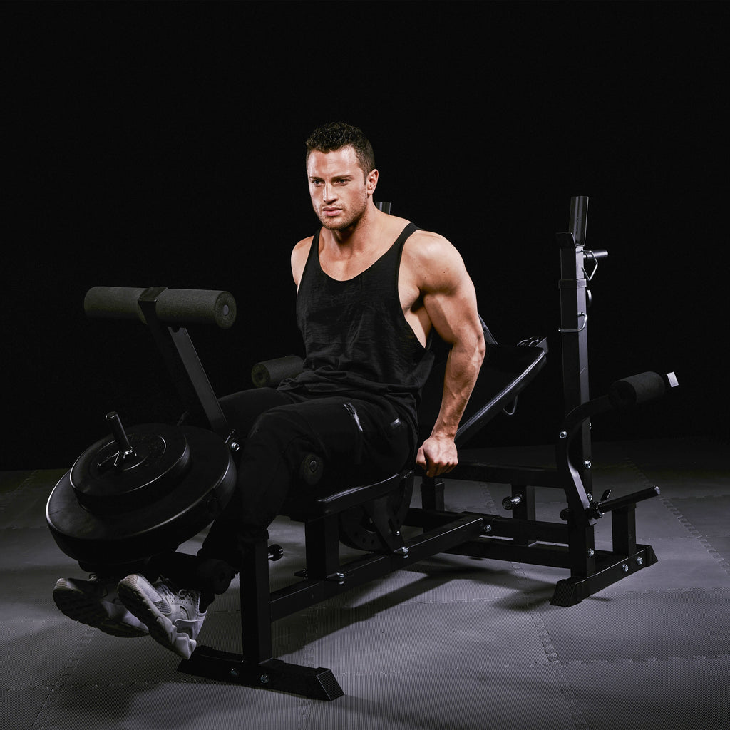 Regulējams svarcelšanas sols + 100 kg stieņa komplekts, Black Edition