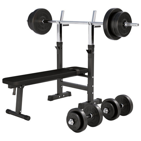 Regulējams svarcelšanas sols + 70 kg stieņa komplekts