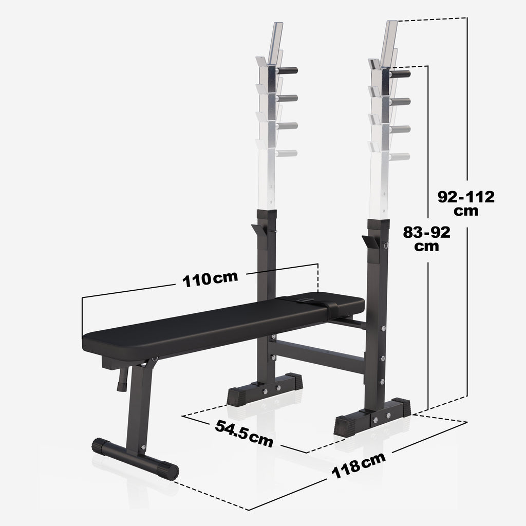 Regulējams svarcelšanas sols un 40 kg stieņa komplekts