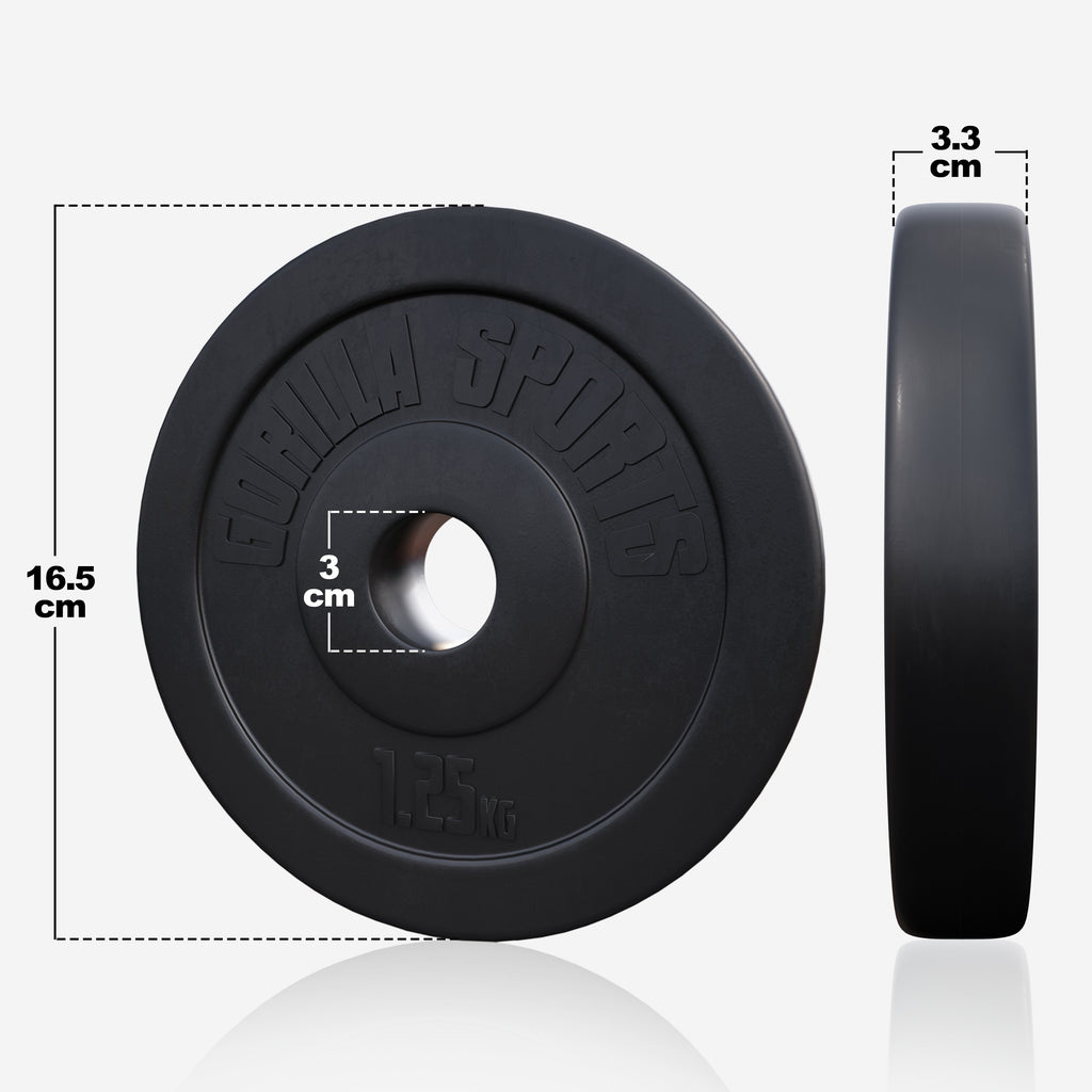 Ar vinilu pārklāts svaru disks 1,25 kg 30 mm