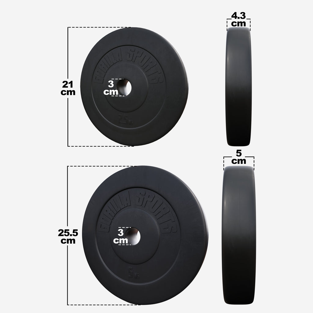 Vinila svaru disku komplekts 30 kg 30 mm
