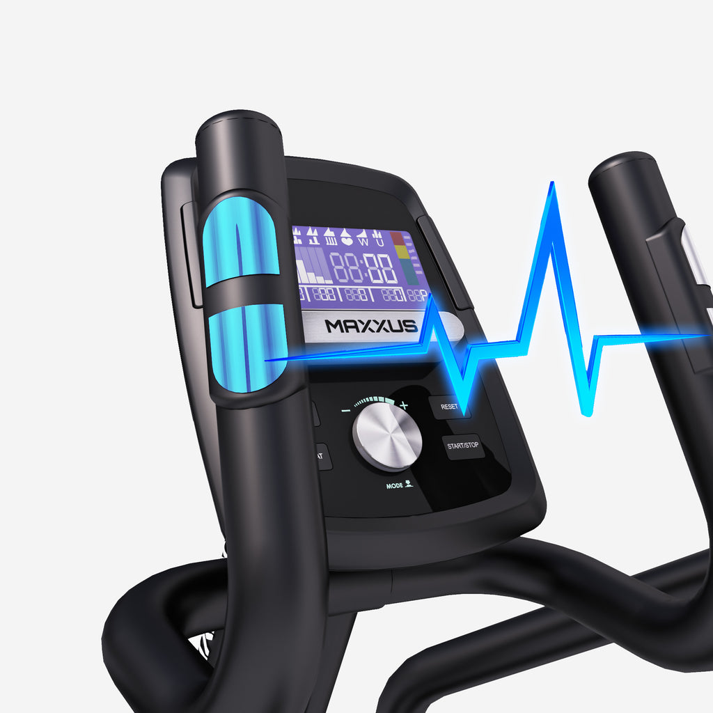 MAXXUS CX 4.3f, salokāms eliptiskais trenažieris, 51 cm soļa garums un Bluetooth