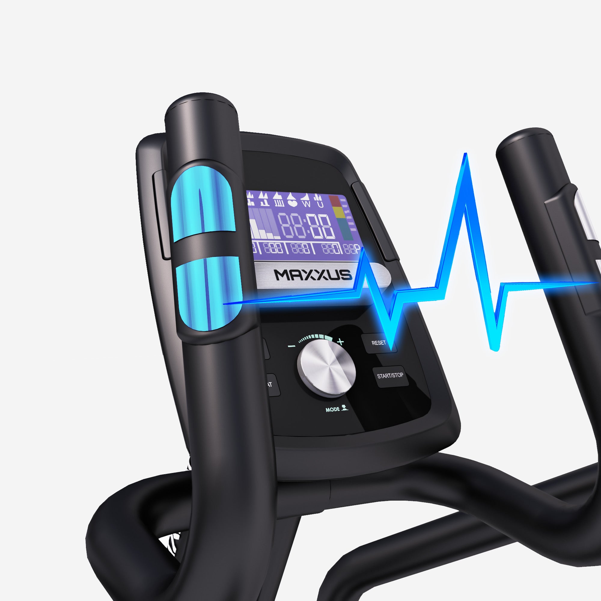 MAXXUS CX 4.3f, salokāms eliptiskais trenažieris, 51 cm soļa garums un Bluetooth