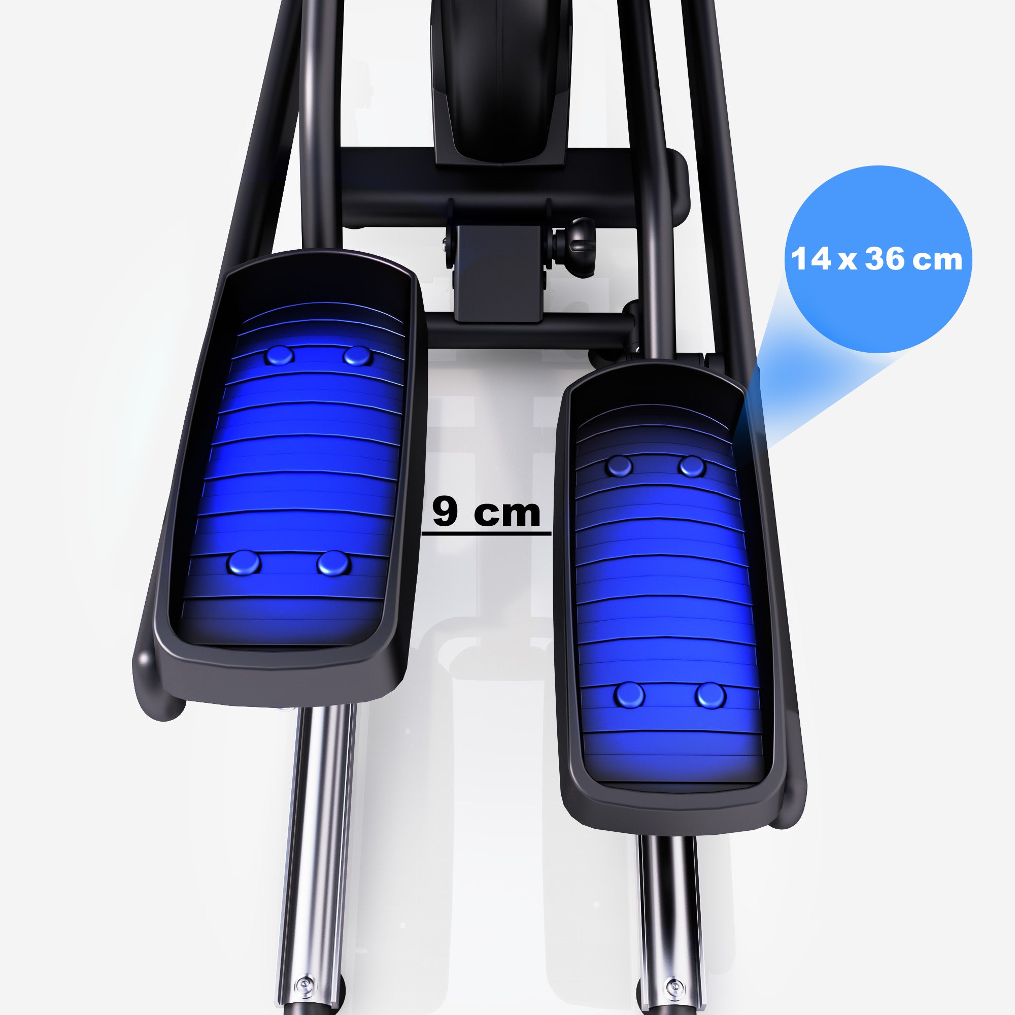 MAXXUS CX 4.3f, salokāms eliptiskais trenažieris, 51 cm soļa garums un Bluetooth