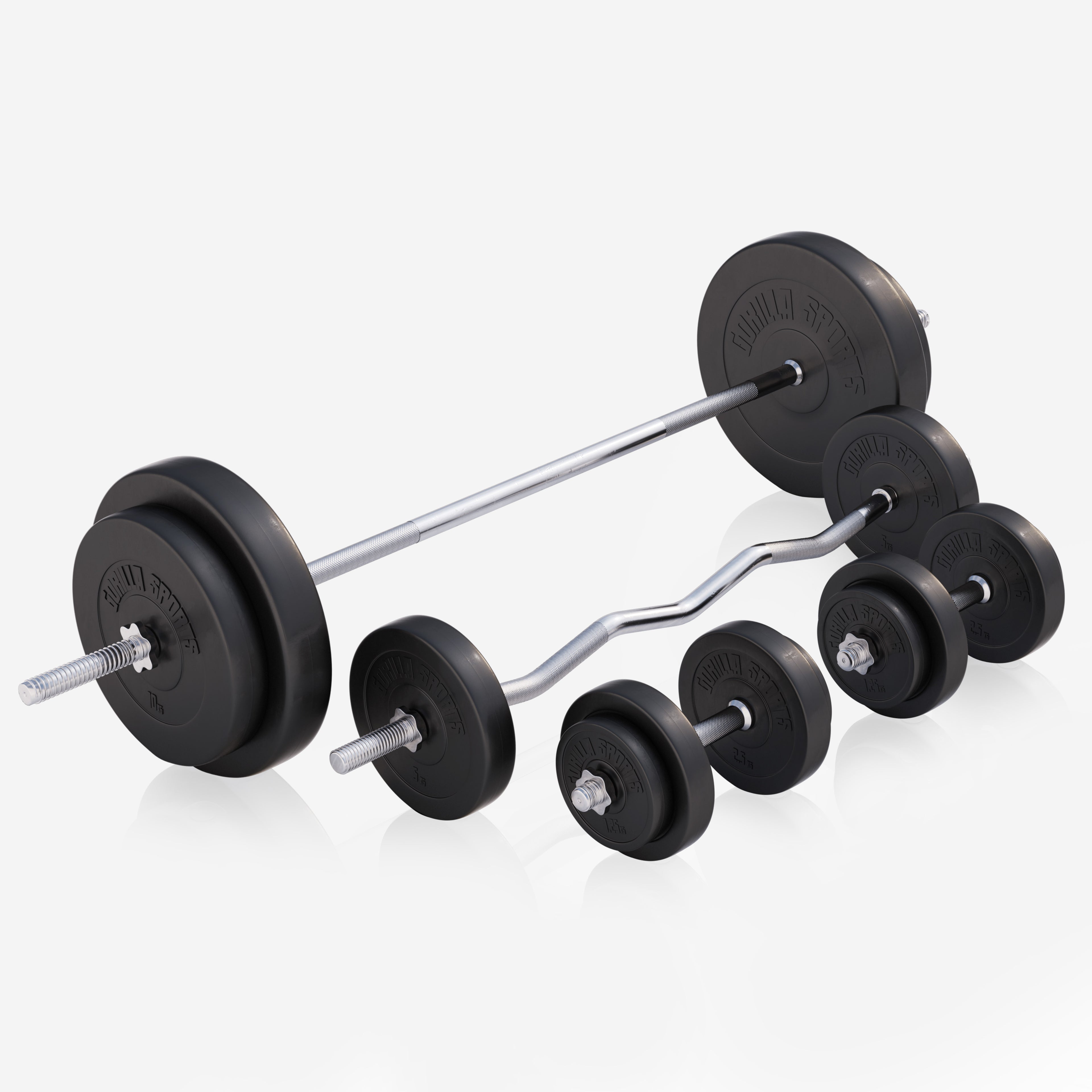 Regulējams svarcelšanas sols un stieņa komplekts 100 kg