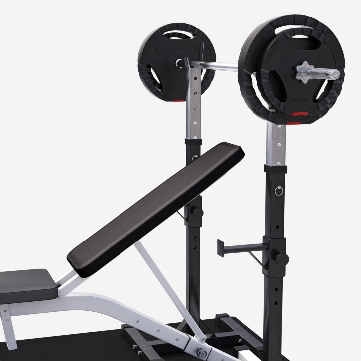 Regulējams svarcelšanas sols + 100 kg svaru stieņa komplekts