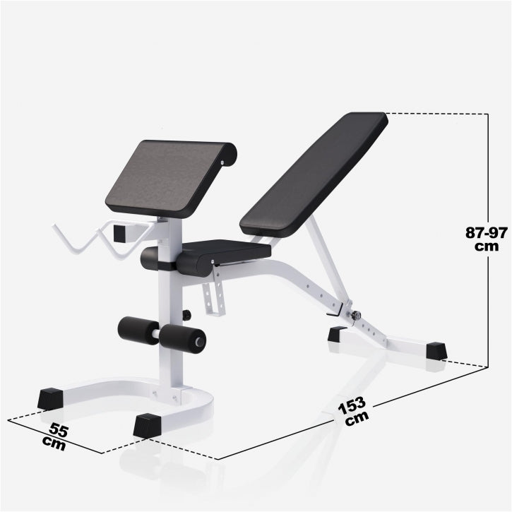 Regulējams svarcelšanas sols + 100 kg svaru stieņa komplekts