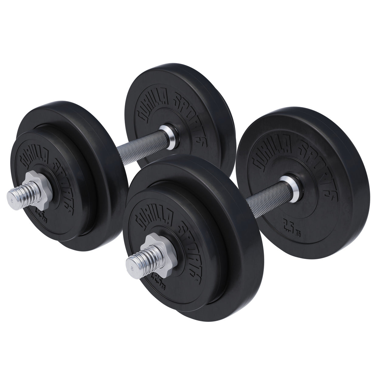 Regulējams vinila hanteļu komplekts 20 kg