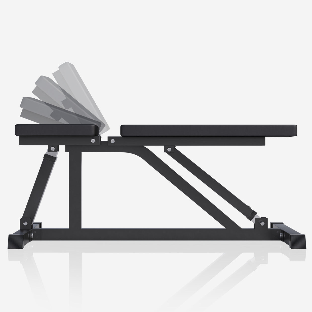 Regulējams slīpais sols max 200 kg, Black Edition