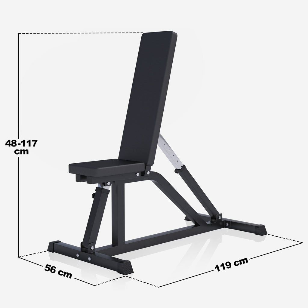 Regulējams slīpais sols max 200 kg, Black Edition
