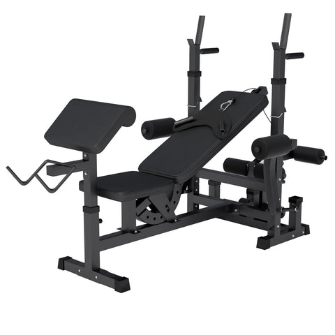 Regulējams daudzfunkcionāls sols max 280 kg, Black Edition