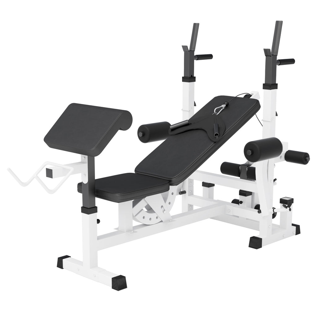 Regulējams daudzfunkcionāls sols max 280 kg, balts