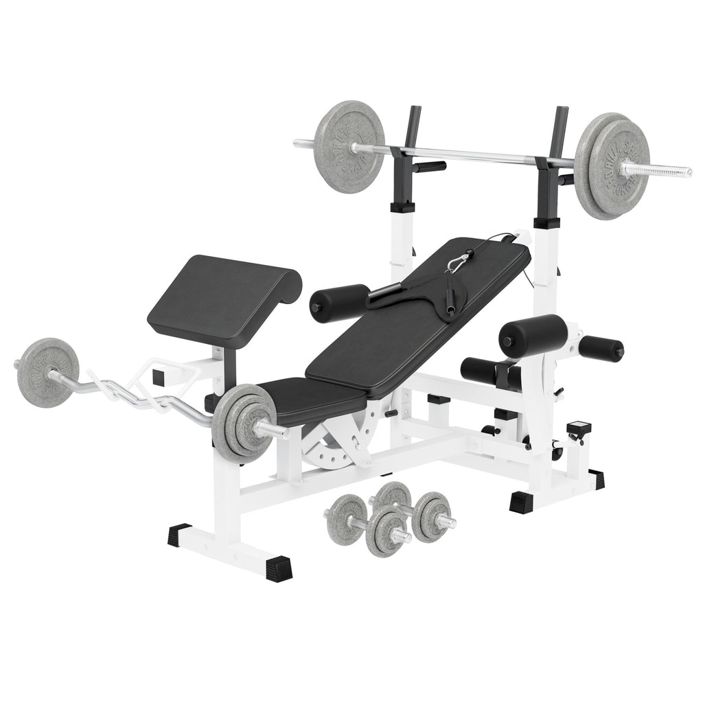 Regulējams svarcelšanas sols + svaru stieņa komplekts 108 kg