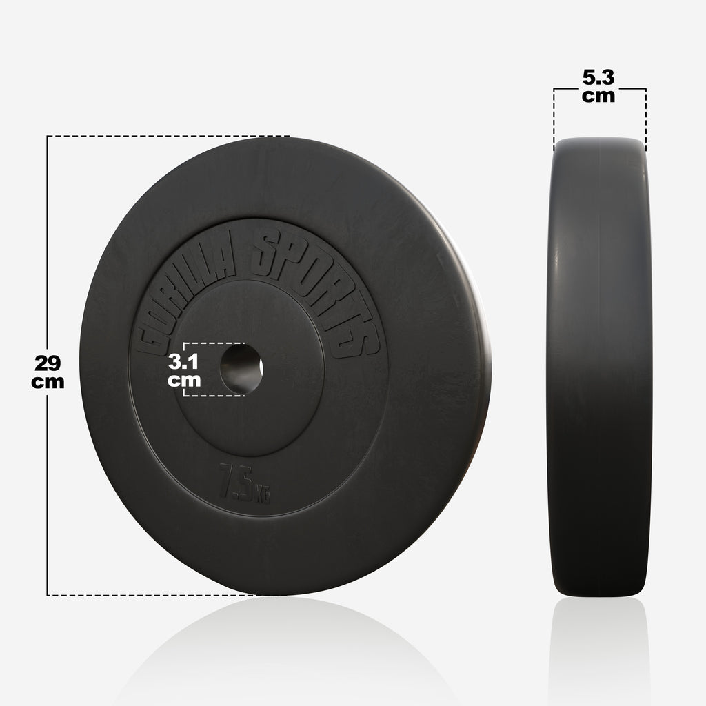 Vinila svaru diski 4 x 7,5 kg, 30 mm